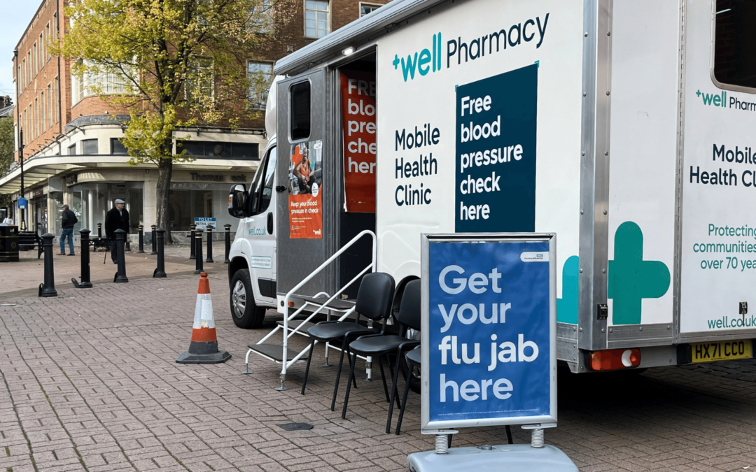 Well Pharmacy Health Bus Offers Free Flu Jabs in Newcastle-under-Lyme